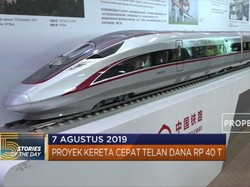 Proyek Kereta Cepat Telan Dana Rp 40 T