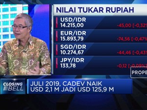 Rupiah Stabil, Cadev Juli 2019 Naik US$ 2,1 M