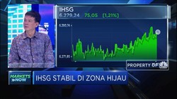 Berkat Aliran Modal Masuk, IHSG Stabil Di Zona Hijau