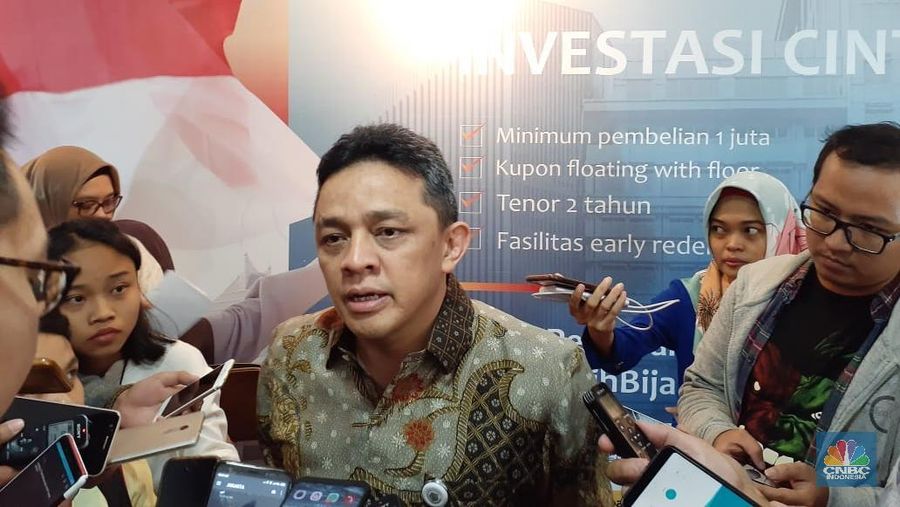 Direktur Jenderal Pengelolaan Pembiayaan dan Risiko, Luky Alfirman (CNBC Indonesia/Lidya Julita S)