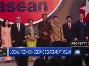 Jokowi Resmikan Gedung Sekretariat ASEAN