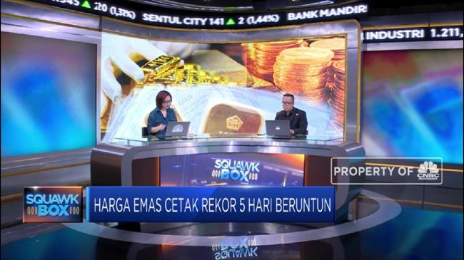 Berkilau, Harga Emas Tembus Rp 704.000 Per Gram