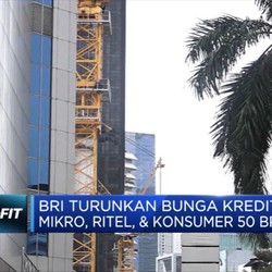 BRI Pangkas Suku Bunga Kredit 50 Bps