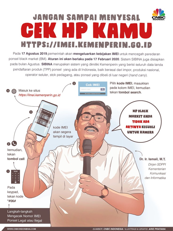 Sebelum Menyesal, Ayo Cek Keaslian HP di Sini Setelah aturan ini berlaku, ponsel Black Market (BM) atau ilegal tidak bisa lagi beroperasi.