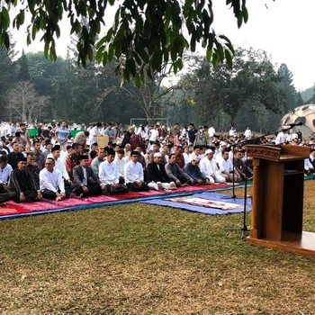 Idul Adha 1440 H, Jokowi Menunaikan Salat di Kebun Raya Bogor