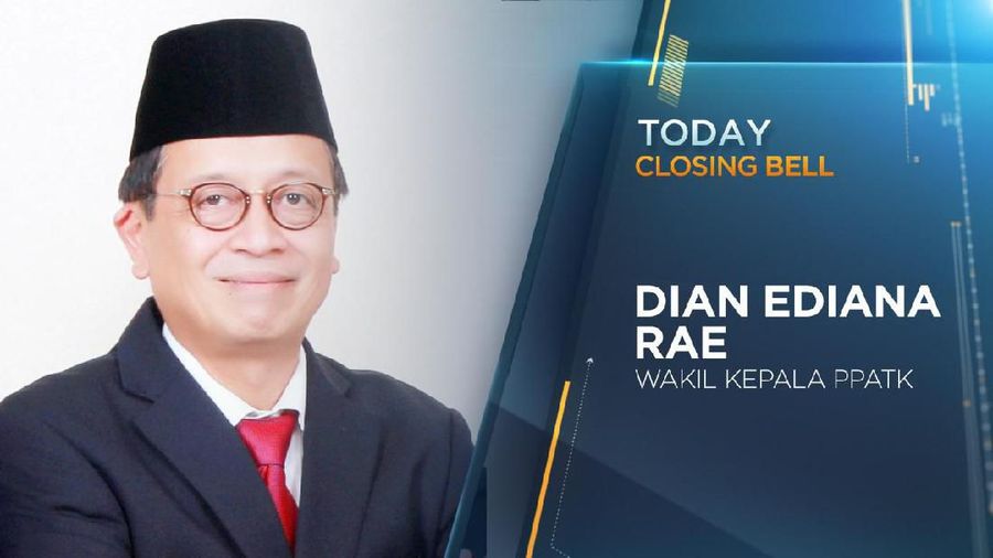 Wakil Kepala Pusat Pelaporan dan Analisis Transaksi Keuangan (PPATK) Dian Ediana Rae menjadi narasumber dalam program Closing Bell CNBC Indonesia.