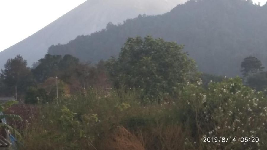 Kali ini guguran awan panas meluncur sejauh 950 meter ke arah hulu Kali Gendol.