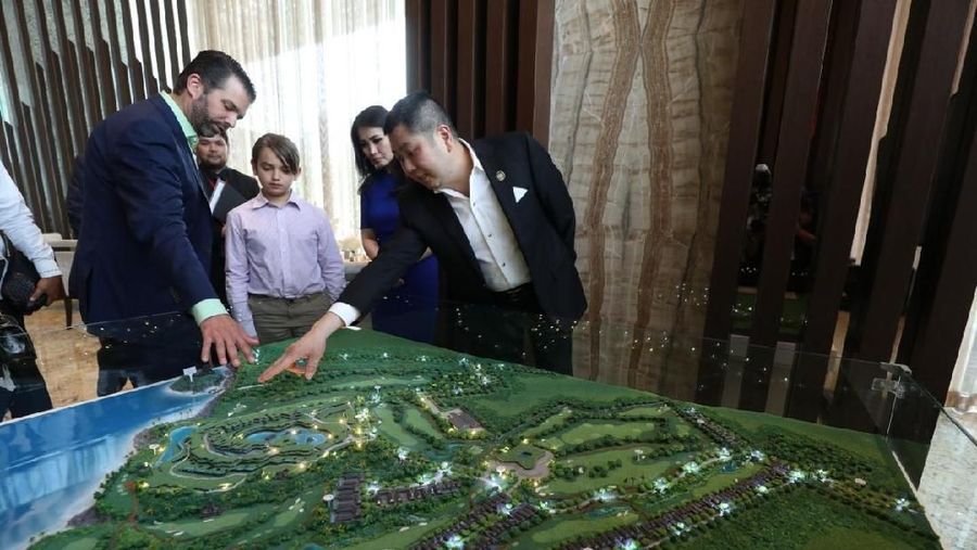 Kedatangan Trump Jr dalam rangka pra peluncuran kerja sama The Trump Organization dan MNC Land di dua proyek yang berada di Lido, Jawa Barat, dan Bali.