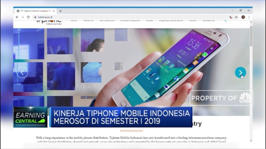Semester 1 2019, Laba Bersih Tiphone Mobile Anjlok (CNBC Indonesia TV)