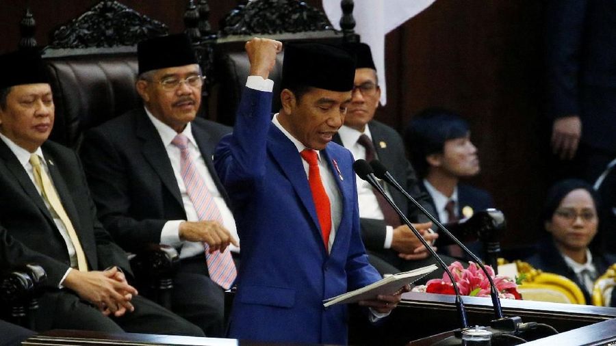 Presiden Joko Widodo (Jokowi) menyampaikan Pidato Kenegaraan dalam rangka Hari Ulang Tahun ke 74.