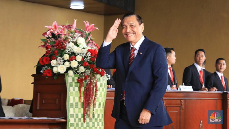 Sejumlah menteri kabinet Presiden Joko Widodo (Jokowi) menghadiri sidang.