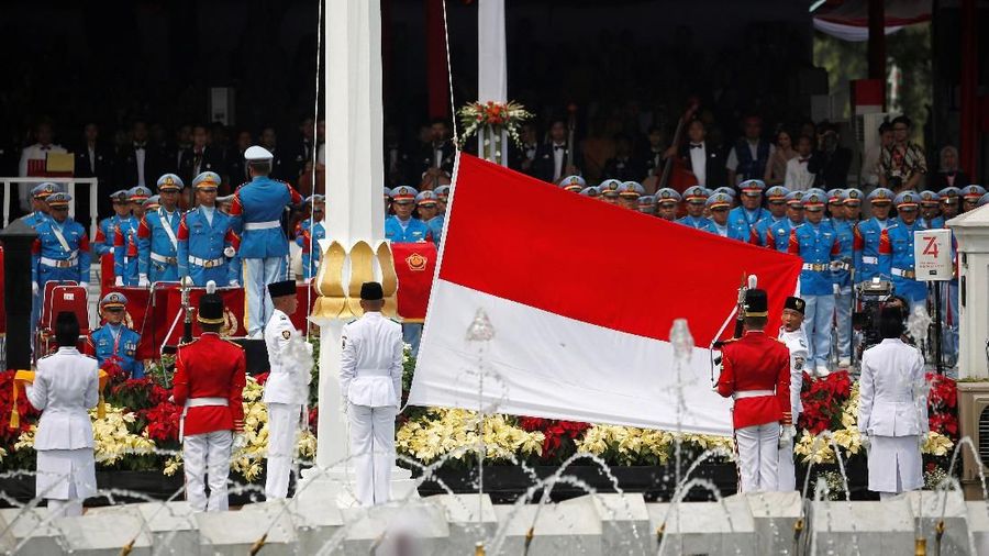 Upacara Penurunan Bendera di Istana Negara akan menutup perayaan HUT Kemerdekaan RI ke-74.