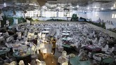 Setidaknya 20 orang dilaporkan terluka dan 63 meninggal dalam insiden tersebut. (REUTERS/Mohammad Ismail)