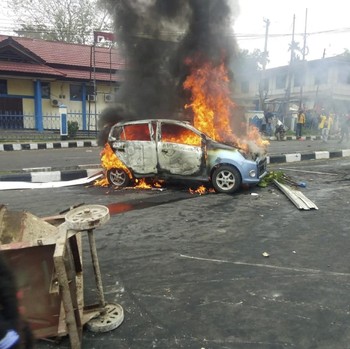 Ini Penampakan Situasi di Manokwari Saat Demonstrasi Terjadi