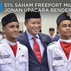 51% Saham Freeport Milik RI, Jonan Upacara Bendera di Papua