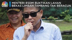 Menteri ESDM Buktikan Lahan Bekas Limbah Tambang Tak Beracun