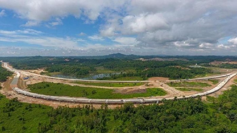 Hingga Agustus 2019, progres konstruksi Tol Balikpapan-Samarinda sepanjang 99 km sudah mencapai 96,827%
