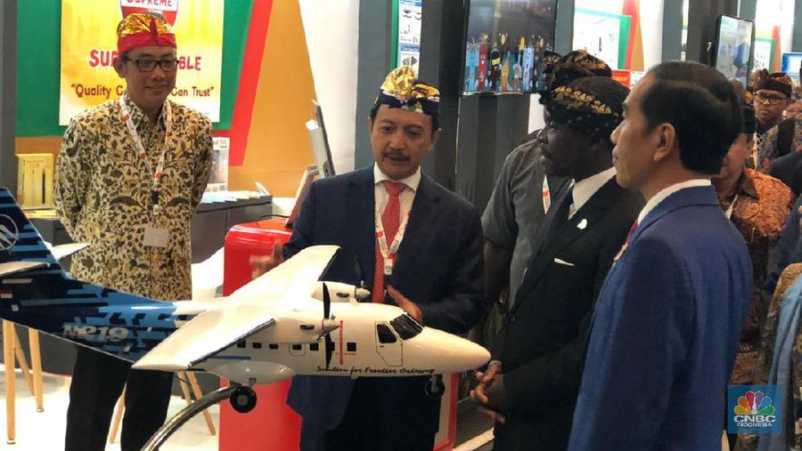 Jokowi menjadi pembicara kunci di perhelatan Indonesia - Africa Infrastructure Dialogue (IAID) 2019 di Nusa Dua Convention Center