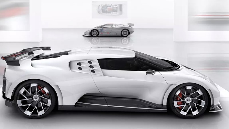 Desain mobil Bugatti Centodieci sebagai peringatan usia ke-110 dari perusahaan otomotif asal Perancis tersebut, cuma diproduksi 10 unit di dunia. 
