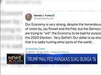 Khawatir Resesi, Trump Minta The Fed Pangkas Suku Bunga 1%