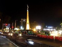 Status KLB, Jalan Protokol Bogor Disemprot Disinfektan