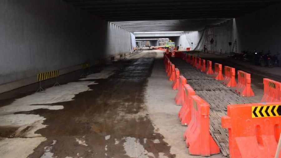 Underpass terpanjang mencapai 1,5 km berada untuk akses Bandara Kulonprogo.