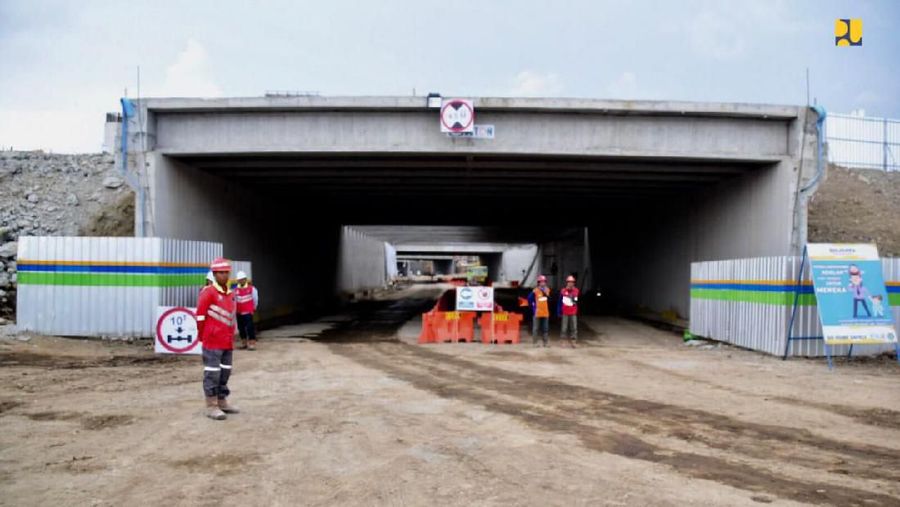 Pembangunan underpass New Yogyakarta International Airport (NYIA) atau Bandara Kulonprogo (dok. PUPR)