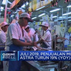 Penjualan Mobil Astra Turun 19% Secara Tahunan