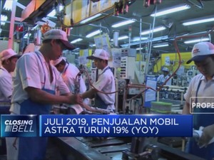 Penjualan Mobil Astra Turun 19% Secara Tahunan