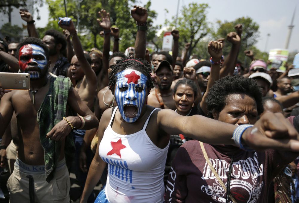 Demo di Jakarta, Mahasiswa Papua Kibarkan Bintang Kejora - Foto 5