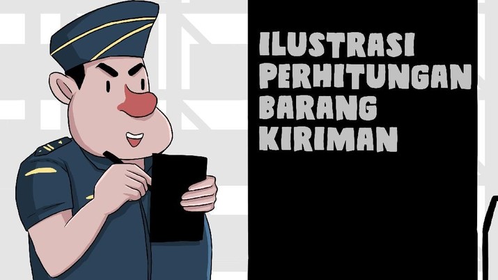 Infografis: ilustrasi perhitungan barang kiriman Infografis: ilustrasi perhitungan barang kiriman