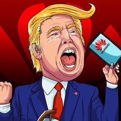 Trump Blokir Onderdil Chip Ponsel, Huawei: AS Sewenang-wenang