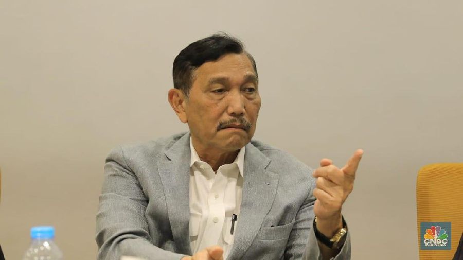 Menteri Koordinator Kemaritiman Luhut Binsar Pandjaitan z(CNBC Indonesia/ Andrean Kristianto)