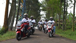 Komunitas Skutik Rayakan Hari Kemerdekaan di Bogor