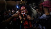 Umat Hindu di Nepal, Bangladesh, Fiji, dan Pakistan juga merayakan Janmashtami, (AFP/ PRAKASH MATHEMA)