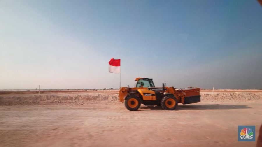 Lahan Smelter Freeport  di Gresik (CNBC Indonesia/Wahyu Daniel)