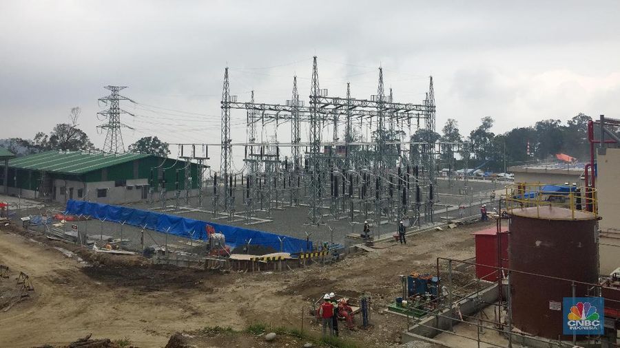 Tol Listrik Sumatera PT PLN (Persero) akan memperoleh tambahan pasokan listrik sebesar 80MW dari Pembangkit Listrik Tenaga Panas Bumi (PLTP) Muara Laboh. (CNBC Indonesia/Monica Wareza)
