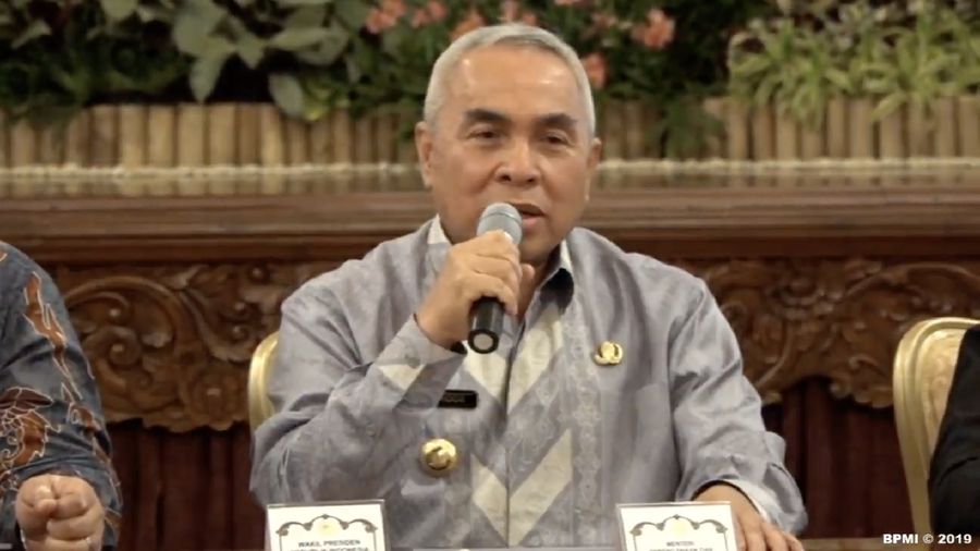 Gubernur Kalimantan Timur Isran Noor di Konferensi Pers Pemindahan Ibu Kota (Ist Youtube Setneg)