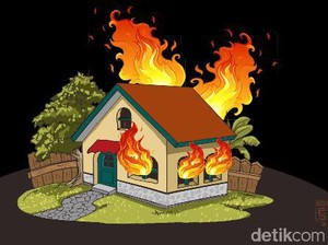 Pria Ini Nekat Bakar Rumah Orang Tuanya gegara Sakit Hati
