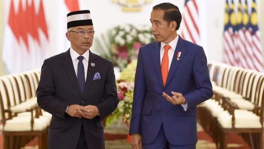 Presiden Jokowi Sambut Kunjungan Kenegaraan Raja Malaysia di Istana Bogor (Muchlis Jr - Biro Pers Sekretariat Presiden)