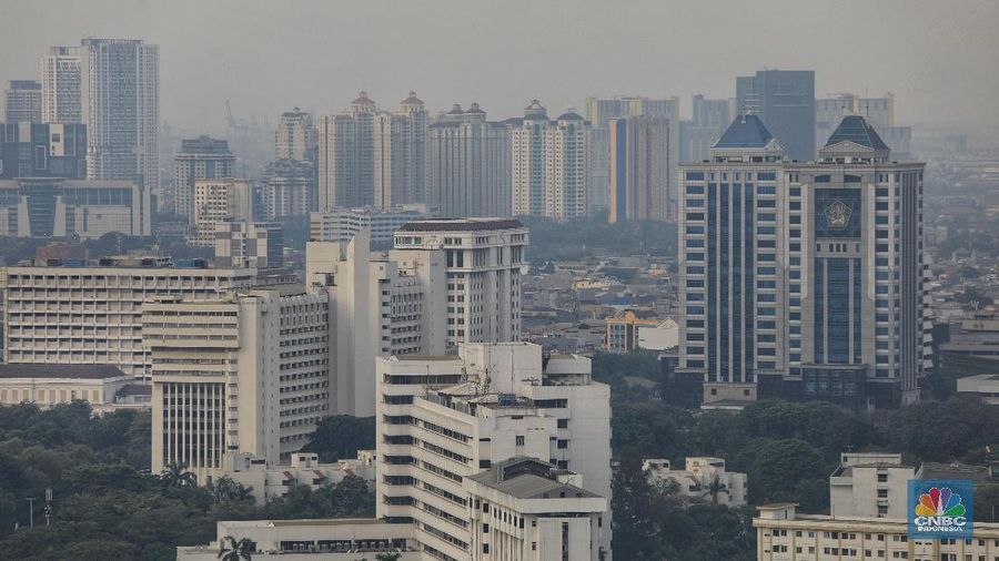 Suasana gedung bertingkat di Jakarta, Selasa (27/8/2019). (CNBC Indonesia/Andrean Kristianto)