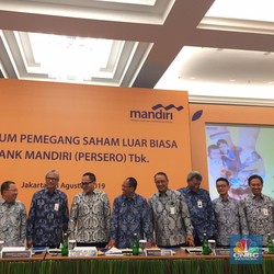 Dirut Kosong, Saham BMRI Koreksi 1,04%