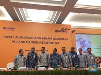 Dirut Kosong, Saham BMRI Koreksi 1,04%
