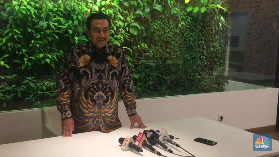 Suprajarto menyelenggarakan konferensi pers di Tesate Menteng, Kamis Malam (29/8/2019).