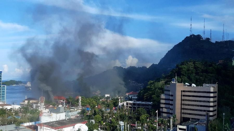 Situasi di Jayapura, Papua, Kamis (29/8/2019), dilaporkan mencekam.