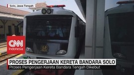 VIDEO: Proses Pengerjaan Kereta Bandara Solo Dikebut