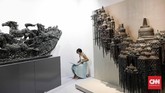 Art Jakarta Gallery merupakan pameran utama yang mengetengahkan 70 galeri, dengan 40 galeri berasal dari negara-negara di kawasan Asia Pasifik dan 30 galeri berasal dari Indonesia. (CNN Indonesia/Safir Makki)