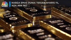 Harga Emas Dunia Terjun Nyaris 1%, Sinyal Apakah Ini?