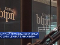 Sumitomo Mitsui Banking Lepas Saham di BTPN