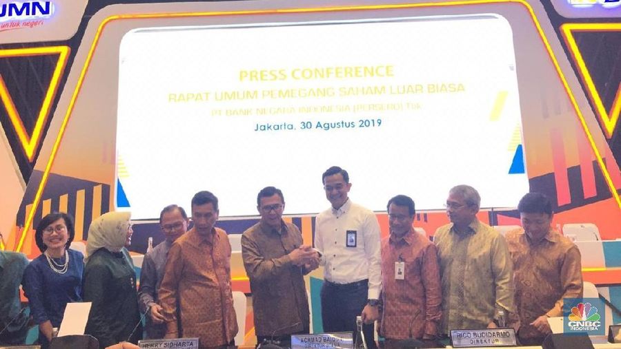 PT Bank Negara Indonesia (Persero) Tbk baru saja menuntaskan penyelenggaraan Rapat Umum Pemegang Saham Luar Biasa (RUPSLB) di Jakarta, Jumat (30/8/2019).